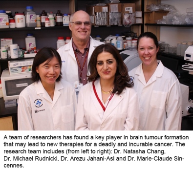 four people in lab coats