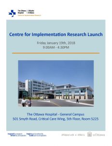 CIR Launch E Booklet - Centre for Implementation Research Launch