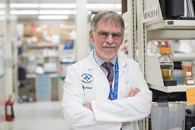 Dr. Duncan Stewart in a laboratory