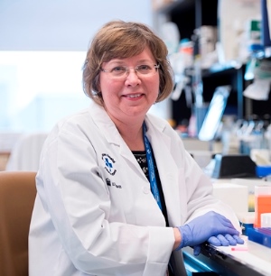 Dr. Barbara Vanderhyden in a lab