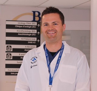 a person in a white lab coat